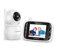 HelloBaby Baby Monitor with Camera and Night Vision IPS Screen LCD Display, ECO Mode,355°/120° Remote Pan/Tilt/Zoom,Night Vision, 2-Way Talk, 8 Lullabies, Temperature (HB66pro)