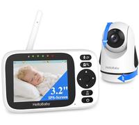HelloBaby Baby Monitor with Camera and Night Vision No WiFi 3.2" IPS Screen