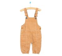 HelloBaby Basic Baby Boy Velvet Overalls - Brown