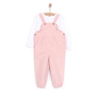 HelloBaby Basic Baby Girl Dungaree - Powder