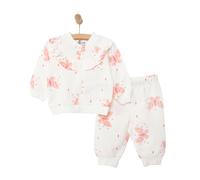 HelloBaby Basic Baby Girl Zippered Joggers - Ecru