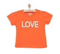 HelloBaby Basic Girl Daisy Patterned T-shirt - Coral