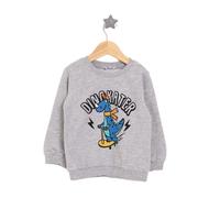 HelloBaby Basic Low Raised Dinokater Printed Sweatshirt - Grey Melange