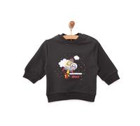 HelloBaby Basic Low Raised Lion Printed Sweatshirt - Dark Grey