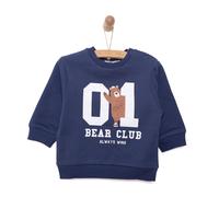 HelloBaby Basic Low Raised Lion Printed Sweatshirt - Navy Blue
