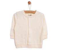 HelloBaby Basic Rib Cardigan - Ecru
