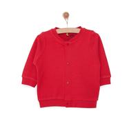HelloBaby Basic Rib Cardigan - Red