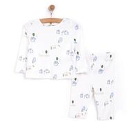 HelloBaby Boy Long Sleeve Pyjamas Set - Ecru