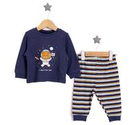 HelloBaby Boy Long Sleeve Pyjamas Set - Navy Blue