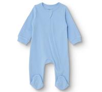 HelloBaby Boys Footed Sleepsuit Zip Fastening Crew Neck Full Length Long Sleeve - Blue