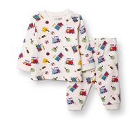 HelloBaby Christmas Baby Boy Long Sleeve Pyjamas Set - Ecru