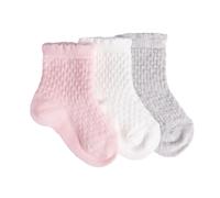 HelloBaby Girl Baby Socks 3 Pack - Light Pink
