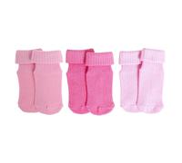 HelloBaby Girl Baby Socks 3 Pack - Pink