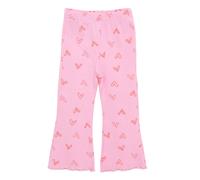 HelloBaby Girl Heart Patterned Flare Leggings - Pink