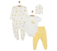 HelloBaby Girl Newborn Set 4 pcs - Ecru