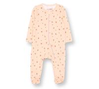 HelloBaby Girls Footed Romper Cherry Zip-up Crew Neck Long Leg Long Sleeve - Salmon