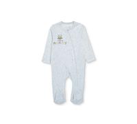 HelloBaby Girls Footed Sleepsuit Polka Dot Print Zip Fastening Crew Neck Full Length Long Sleeve - Ecru