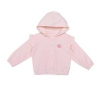 HelloBaby Girls Hooded Cardigan Crew Neck Long Sleeve - Pink