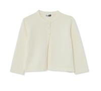 HelloBaby Girls Knitted Cardigan Buttoned Berry Belle Peter Pan Collar Long Sleeve - Ecru