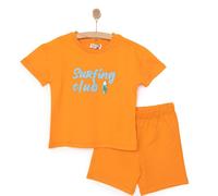 HelloBaby Motto Boy T-shirt & Short - Orange