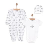 HelloBaby Newborn Baby Cute Elephant Jumpsuit - Ecru