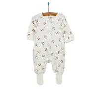 HelloBaby Newborn Baby Girl Footed Jumpsuit - Ecru