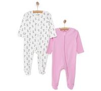HelloBaby Newborn Baby Girl Footed Jumpsuit - Pink