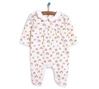 HelloBaby Newborn Baby Girl Romper - Ecru