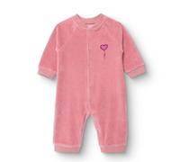 HelloBaby Newborn Velvet Footlesss Jumpsuit - Dark Pink