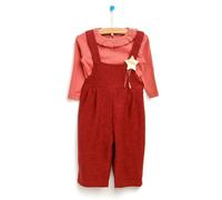 HelloBaby Overall Shorts-Sweatshirt - Pink