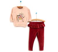 HelloBaby Sweatshirt-Leggings - Maroon