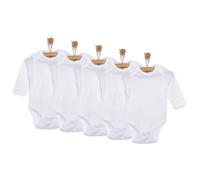 HelloBaby Unisex Long Sleeve Bodysuit 5 pcs