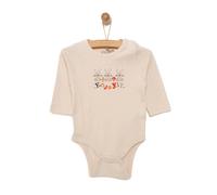HelloBaby Unisex Long Sleeve Bodysuit - Beige