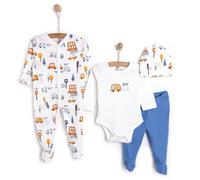 HelloBaby Unisex Newborn Starter Set 4 pcs - Dark Blue