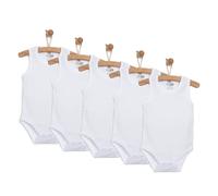 HelloBaby Unisex Sleeveless Bodysuit 5 pcs