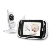 HelloBaby Wireless Video Baby monitor with Camera and Night Vision, 3.2 Inch Screen Night Vision Temperature Monitoring & 2 Way Talkback System Lulla