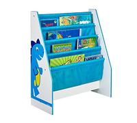 Dinosaur Kids Sling Bookcase Wood Bedroom Furniture Storage Organiser Hellohome