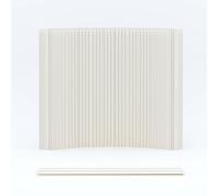 HELLOpoper Room Divider Privacy Screen - Foldable & Free-Standing Kraft Paper, Transformable for Offices, Living Rooms, Beauty Salons (white, H1.8m*L4m)