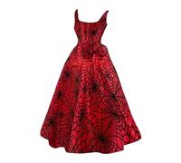 HELLORSOON Adult Ladies Bloody Dress, Funny Sleeveless Gothic Festive Dress Womens Plus Size Halloween Costumes Scary Halloween Costumes Costume with Bloody Fancy Party Cosplay Accessories