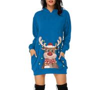 HELLORSOON Christmas Dresses, Long Black Skirt Christmas Dress White Tight Dress Party Dresses For Women UK Plus Size Tree Costume Adult Mrs Santa Claus Costume
