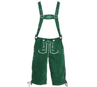 HELLORSOON Mens Lederhosen Costume, Brown with Lederhosen Shorts, Braces, Top & Hat, Fancy Dress Costume Bavarian Man Men Fancy Dress German Oktoberfest Outfit Men's Shorts