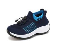 HELLORSOON Trainers for Women, Women's Sneakers Wide Width Arthritis Edema Shoes Wide Fit Womens Trainers Women's Slip On Sneaker Orthopedic Loafers for Women Sneakers Gym Running