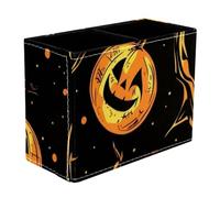 Helloween 2 Dual-Compartment Pen Pouch - 2-Layer Sort-It Case, Hand-Washable Canvas, Sturdy Upright Walls, Mini Desk Caddy for Pens, Tools, Accessories