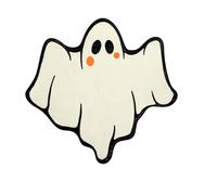 Helloween Decoration Bath Mat White Halloween Bathroom Rugs Non Slip Washable, 18x16 Funky Cute Bath Mat Shower Rugs Halloween Bathroom Soft Great Absorbency (B) Window (C, 43X30cm)