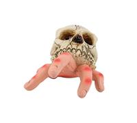Helloween Decoration Hand Scary Realistic Crawling Hands Costume Props Halloween Gothic Home for Wed Fans Collector Garden Gnome Statue Figurine (White, 10cm)
