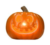 Helloween Decoration Trick or Halloween III Season of The Witch Jolly Jack O' Light Up Singing Pumpkin Statues and Sculptures Middle Finger (A, One Size)