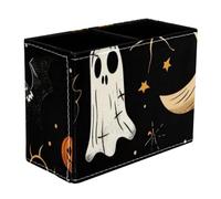 Helloween Elements 2 Dual-Compartment Pen Pouch - 2-Layer Sort-It Case, Hand-Washable Canvas, Sturdy Upright Walls, Mini Desk Caddy for Pens, Tools, Accessories