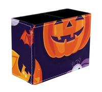 Helloween Elements 3 Dual-Compartment Pen Pouch - 2-Layer Sort-It Case, Hand-Washable Canvas, Sturdy Upright Walls, Mini Desk Caddy for Pens, Tools, Accessories