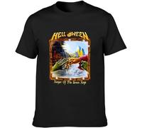 Helloween Keeper of The Seven Keys Part Ii Heavy Metal Mens T-Shirt Casual Cotton Unisex Black Tees Tops(XX-Large)