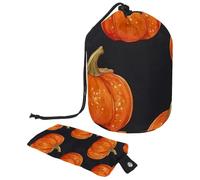 Helloween Pumkins 2_175 Barrel Drawstring Makeup Bag Travel Cosmetic Bag Large Toiletry Organizer Waterproof for Women